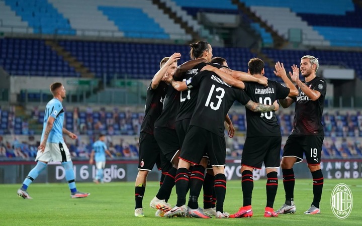 Milan won over the second-placed Lazio with a high score of 3-0