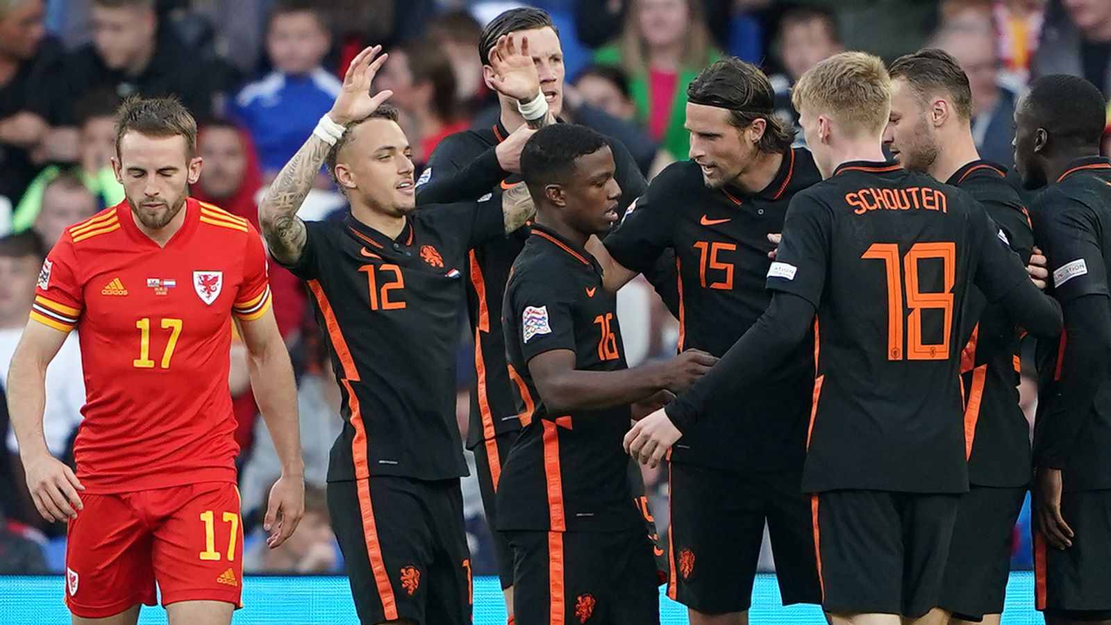 Football Scores: Wales 1-2 Netherlands