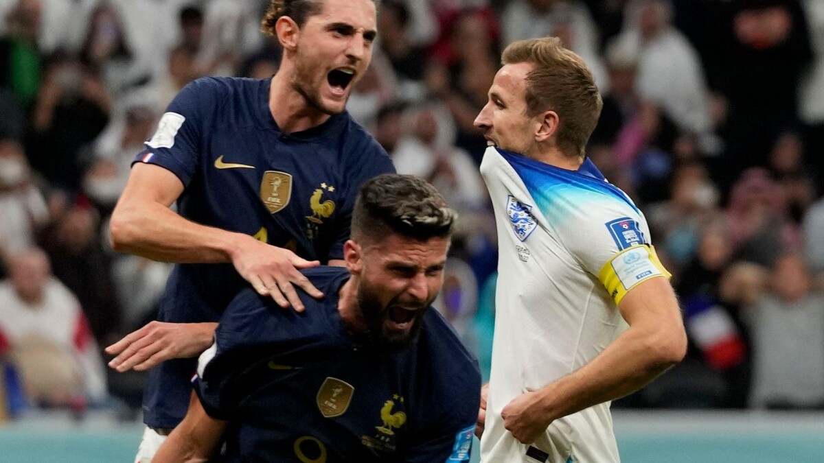 World Cup Results: England 1-2 France